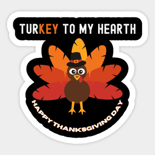 Thanksgiving turkey to my love Sticker